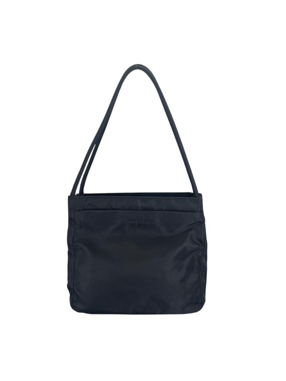 Prada Triangle Logo Handbag Nylon Black
